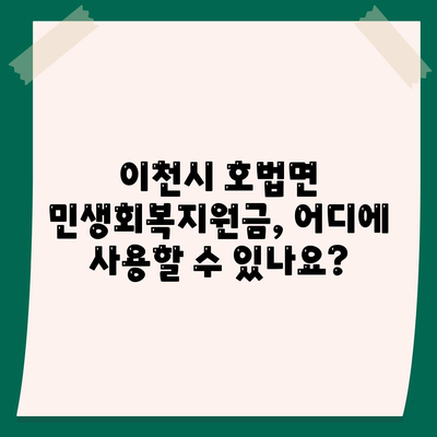 경기도 이천시 호법면 민생회복지원금 | 신청 | 신청방법 | 대상 | 지급일 | 사용처 | 전국민 | 이재명 | 2024