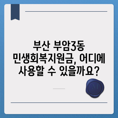 부산시 부산진구 부암3동 민생회복지원금 | 신청 | 신청방법 | 대상 | 지급일 | 사용처 | 전국민 | 이재명 | 2024