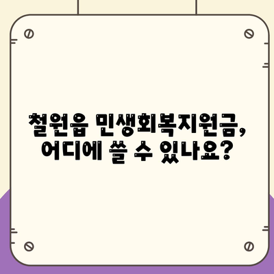 강원도 철원군 철원읍 민생회복지원금 | 신청 | 신청방법 | 대상 | 지급일 | 사용처 | 전국민 | 이재명 | 2024