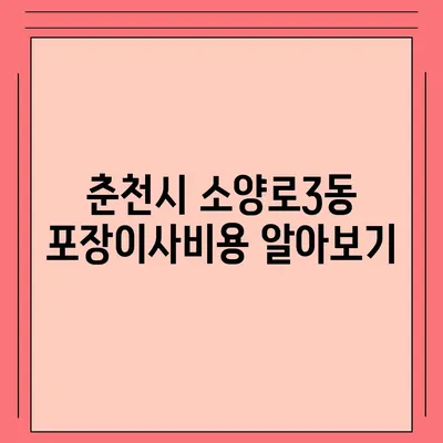 강원도 춘천시 소양로3동 포장이사비용 | 견적 | 원룸 | 투룸 | 1톤트럭 | 비교 | 월세 | 아파트 | 2024 후기