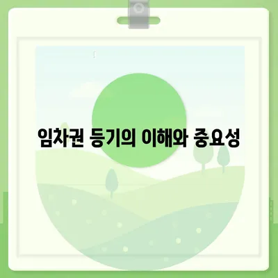 임차권 등기명령 후 권리 보호 방법