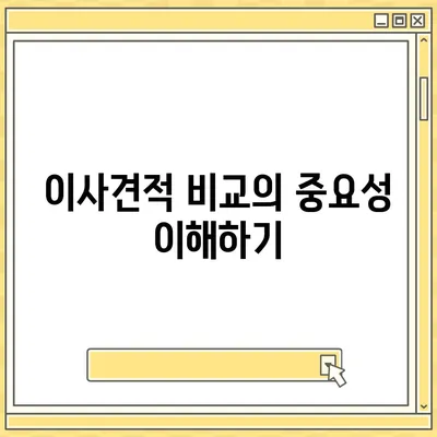 이사견적 비교의 모든 것