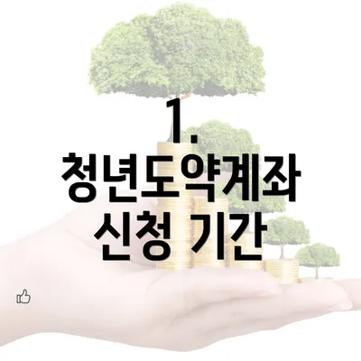 1. 청년도약계좌 신청 기간