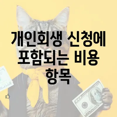 개인회생 신청에 포함되는 비용 항목