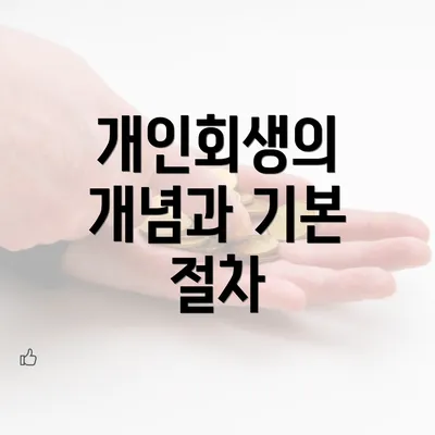 개인회생의 개념과 기본 절차