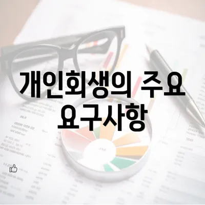 개인회생의 주요 요구사항