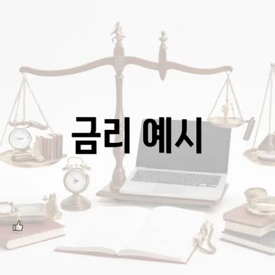 금리 예시