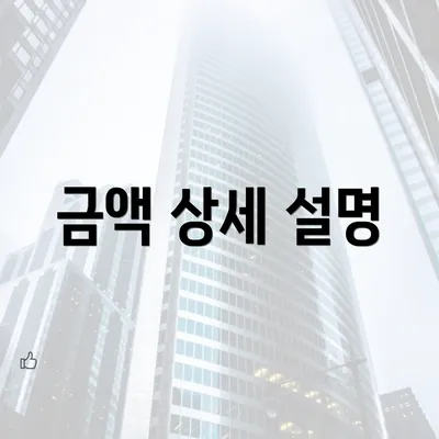 금액 상세 설명