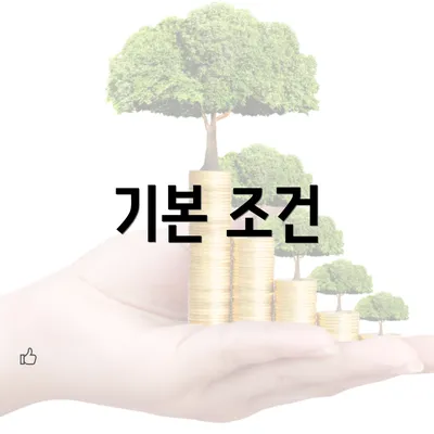 기본 조건