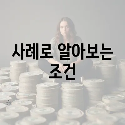 사례로 알아보는 조건