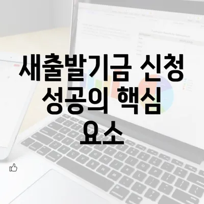 새출발기금 신청 성공의 핵심 요소