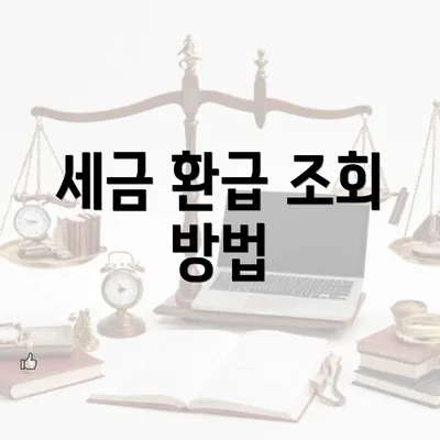 세금 환급 조회 방법