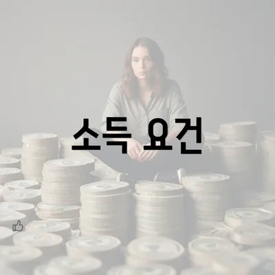 소득 요건