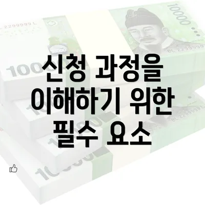 신청 과정을 이해하기 위한 필수 요소