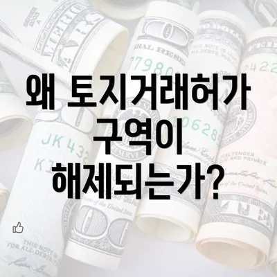 왜 토지거래허가구역이 해제되는가?