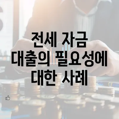 전세 자금 대출의 필요성에 대한 사례