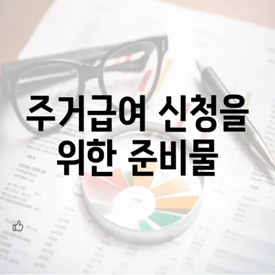 주거급여 신청을 위한 준비물