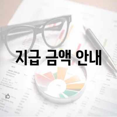 지급 금액 안내