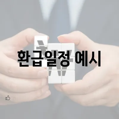 환급일정 예시