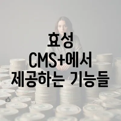 효성 CMS+에서 제공하는 기능들