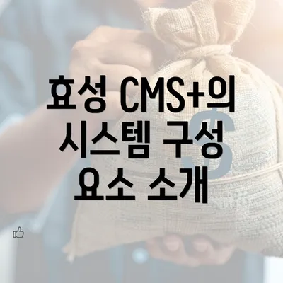 효성 CMS+의 시스템 구성 요소 소개