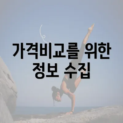 가격비교를 위한 정보 수집