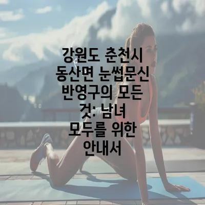 강원도 춘천시 동산면 눈썹문신 반영구의 모든 것: 남녀 모두를 위한 안내서