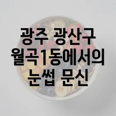 광주 광산구 월곡1동에서의 눈썹 문신