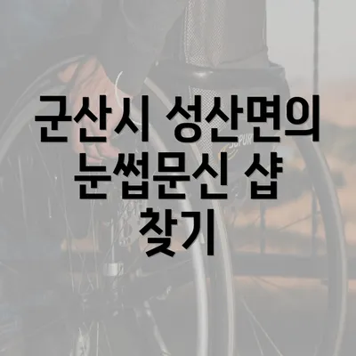 군산시 성산면의 눈썹문신 샵 찾기