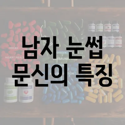 남자 눈썹 문신의 특징