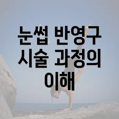 눈썹 반영구 시술 과정의 이해