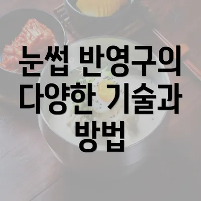 눈썹 반영구의 다양한 기술과 방법