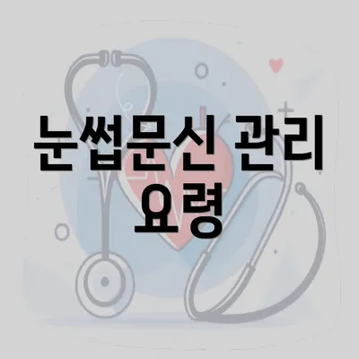 눈썹문신 관리 요령