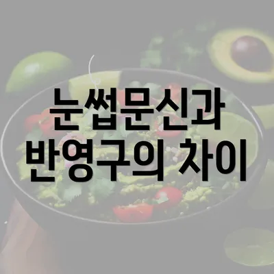 눈썹문신과 반영구의 차이