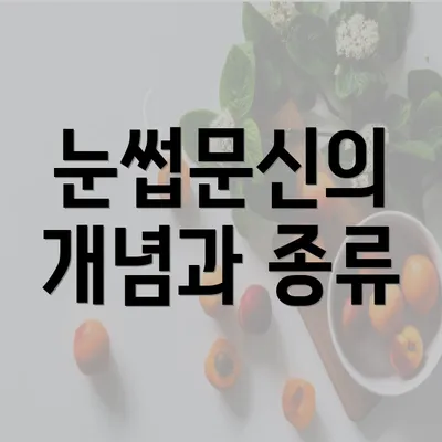 눈썹문신의 개념과 종류