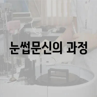 눈썹문신의 과정