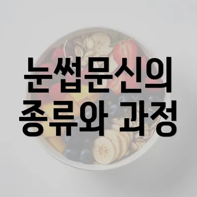 눈썹문신의 종류와 과정