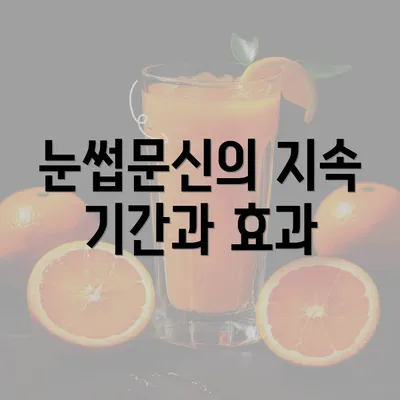 눈썹문신의 지속 기간과 효과