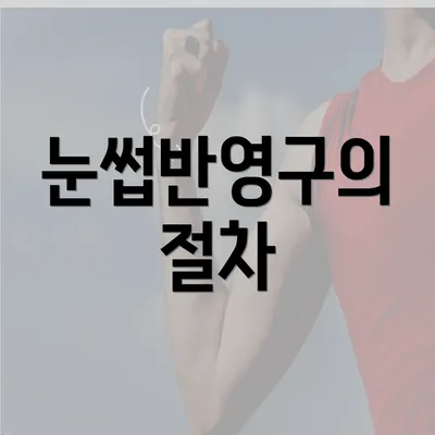 눈썹반영구의 절차