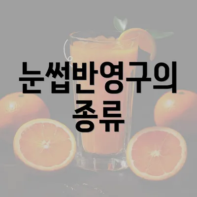 눈썹반영구의 종류