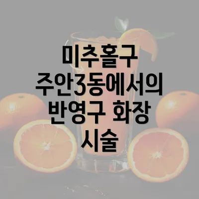 미추홀구 주안3동에서의 반영구 화장 시술