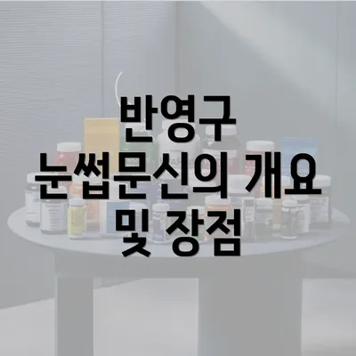 반영구 눈썹문신의 개요 및 장점