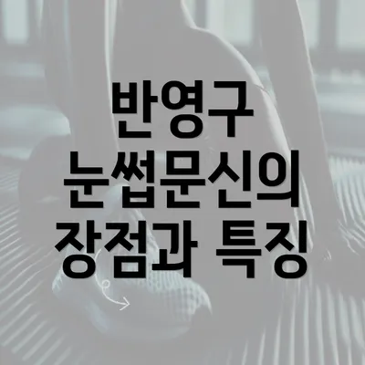 반영구 눈썹문신의 장점과 특징