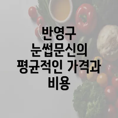 반영구 눈썹문신의 평균적인 가격과 비용