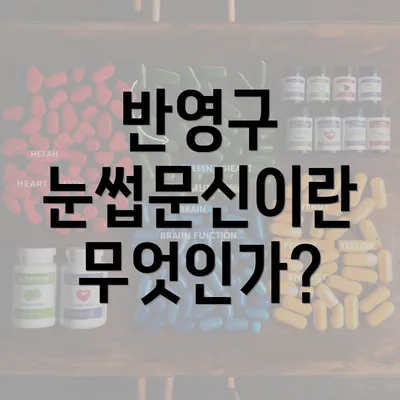 반영구 눈썹문신이란 무엇인가?