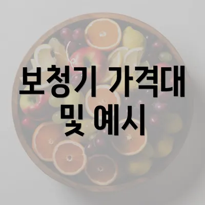 보청기 가격대 및 예시