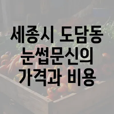 세종시 도담동 눈썹문신의 가격과 비용