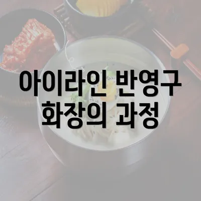 아이라인 반영구 화장의 과정