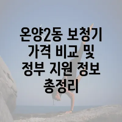 온양2동 보청기 가격 비교 및 정부 지원 정보 총정리