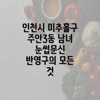 인천시 미추홀구 주안3동 남녀 눈썹문신 반영구의 모든 것